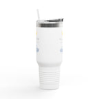 The Nautical Nest 40oz Insulated Travel Mug — Coastal Boat Lodge Logo Tumbler