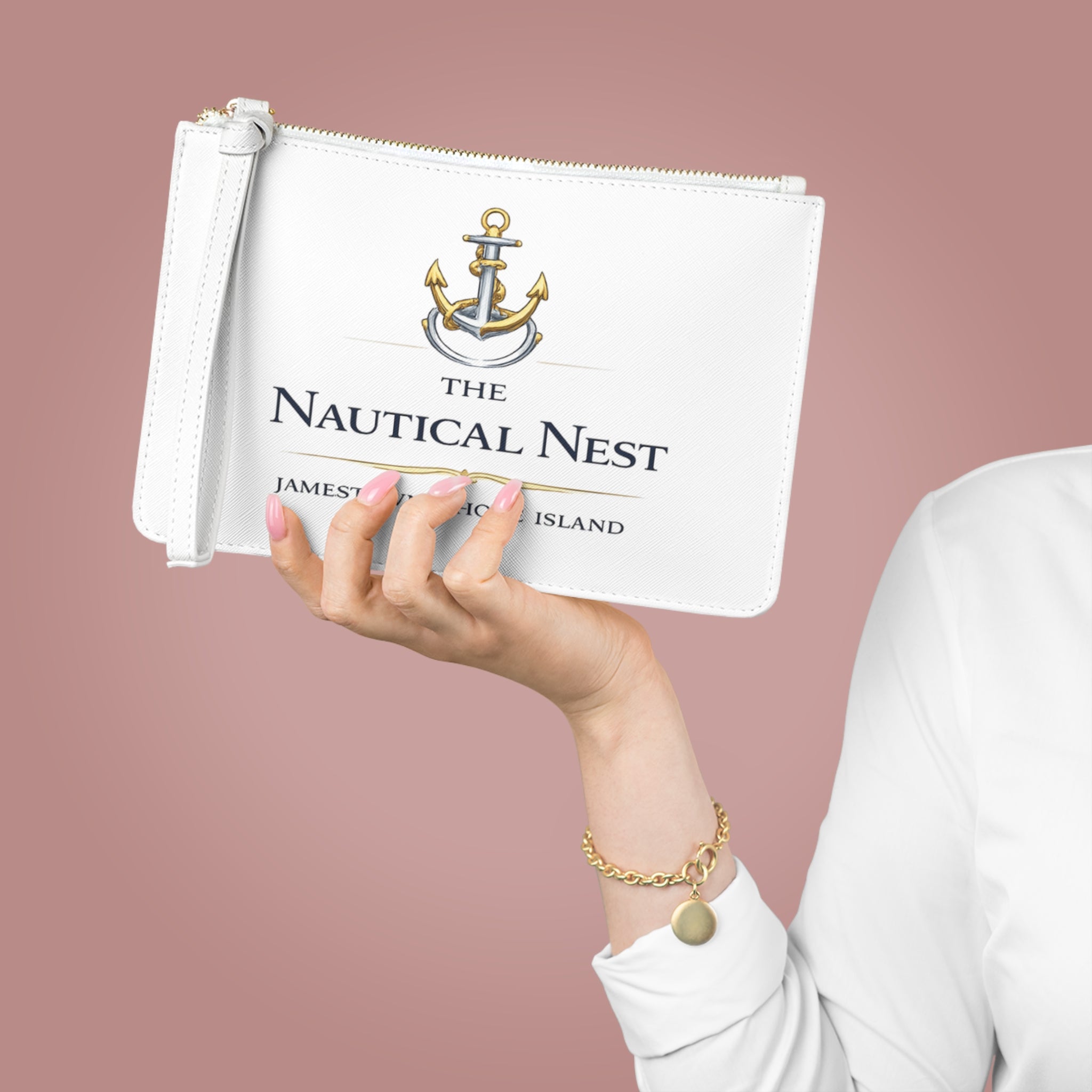 Nautical Nest Anchor Clutch Bag – Jamestown, Rhode Island Wristlet
