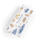 Nautical Gift Wrap Roll — Lighthouse & Seashell Wrapping Paper