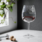 Nautical Anchor 12oz Wine Glass – Coastal-Themed Stemware