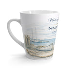 Nautical Nest Latte Mug — Waterfront Sanctuary Jamestown RI Coffee Cup