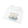 Jamestown RI Sailboat Hoodie — "Breeze & Bay Views" Coastal Crew Sweatshirt