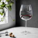 12oz Wine Glass — Nautical Anchor Logo Stemware
