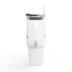 The Nautical Nest 40oz Insulated Travel Mug — Coastal Boat Lodge Logo Tumbler