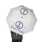 Nautical Anchor Foldable Umbrella — Semi‑Automatic Travel Umbrella