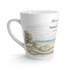 Beach House Retreat Latte Mug — Nautical Nest Jamestown Rhode Island Coastal Coffee Cup