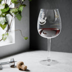 Nautical Anchor 12oz Wine Glass — Coastal Anchor Wine Goblet