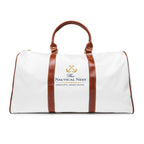 Nautical Nest Waterproof Travel Bag – White Duffle with Anchor Logo