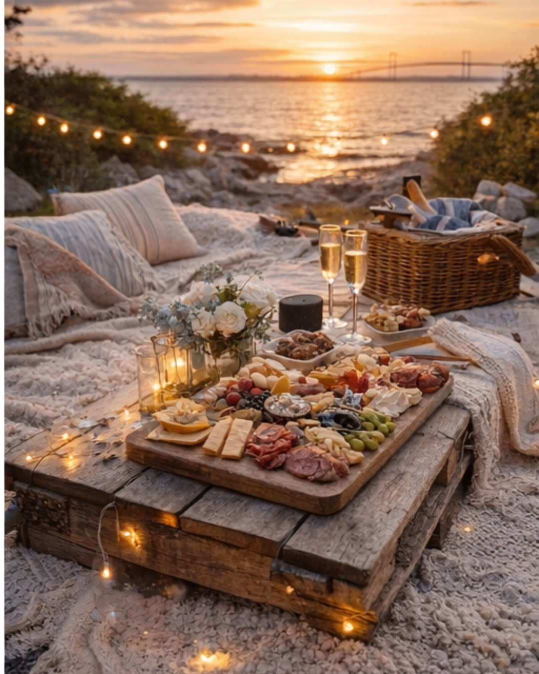 Private Sunset Coastal Picnic | Jamestown RI Experience