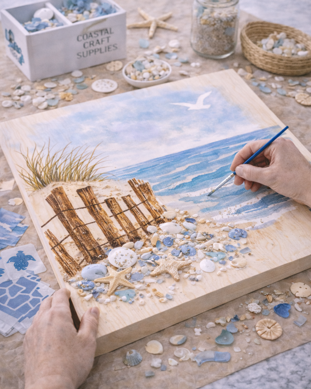 Scorch & Paint Coastal Art Workshop