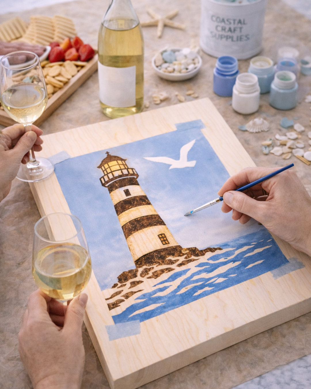 Scorch & Paint Coastal Art Workshop